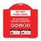 Signmission Do Not Park Here No Hazardous Waste Accepted, Red & White Aluminum Sign, 18" H, RW-1818-24147 A-DES-RW-1818-24147 - alternate 1